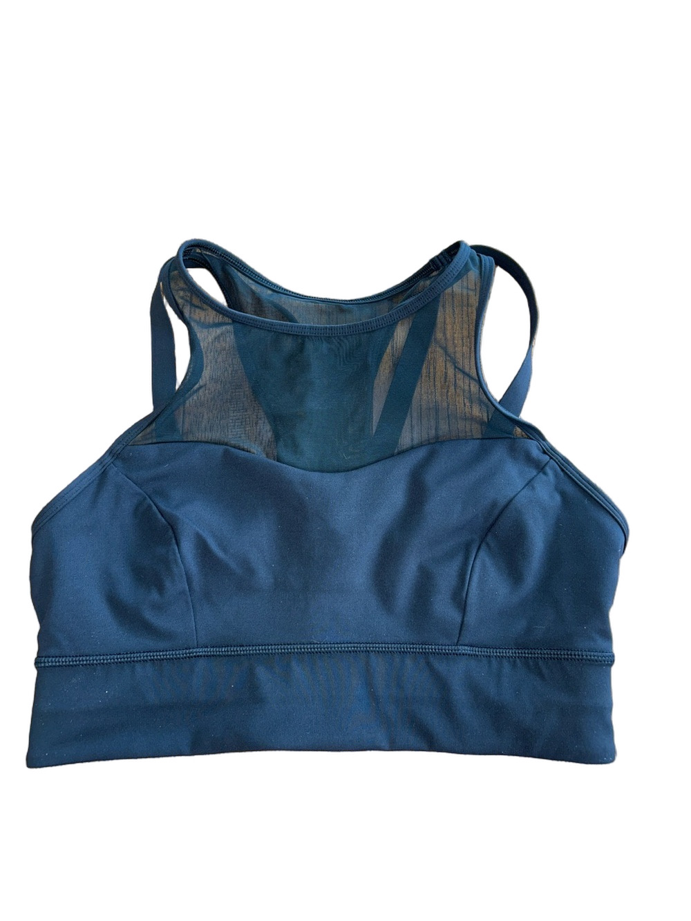 Lululemon: Black Mesh-Back Sports Bra: Size 8